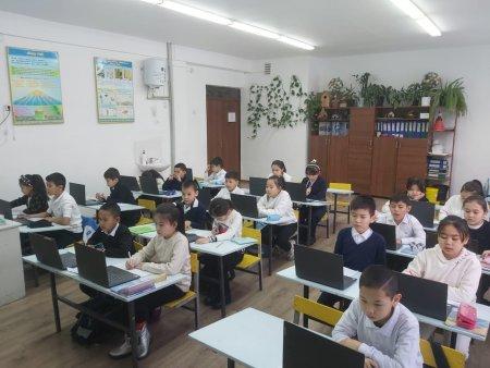 4 "Д" сынып ББЖМ кезекті тест алу сәті.